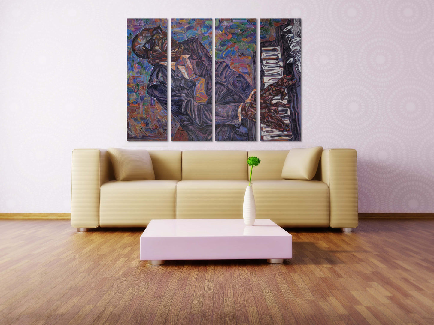 Music wall art jazz wall decor jazz club decor African american wall art Jazz canvas print Black man wall art