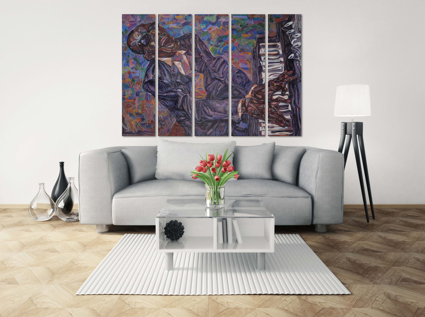 Music wall art jazz wall decor jazz club decor African american wall art Jazz canvas print Black man wall art