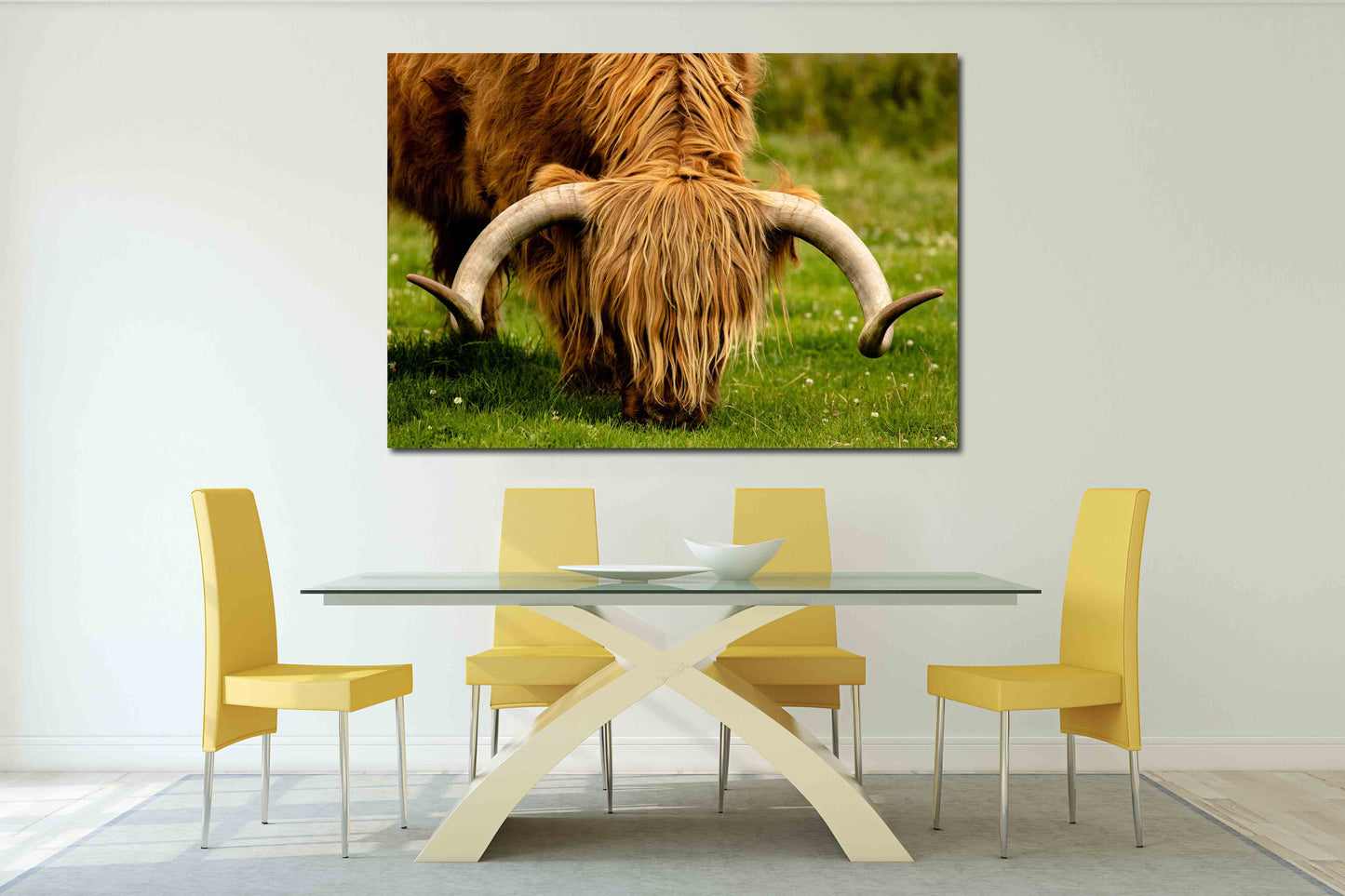 Bull Print Home Wall Decor Bedroom Animal Painting Wild Animal For Bedroom Living Room Kitchen Wall Art