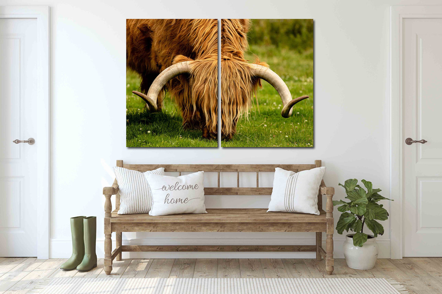 Bull Print Home Wall Decor Bedroom Animal Painting Wild Animal For Bedroom Living Room Kitchen Wall Art
