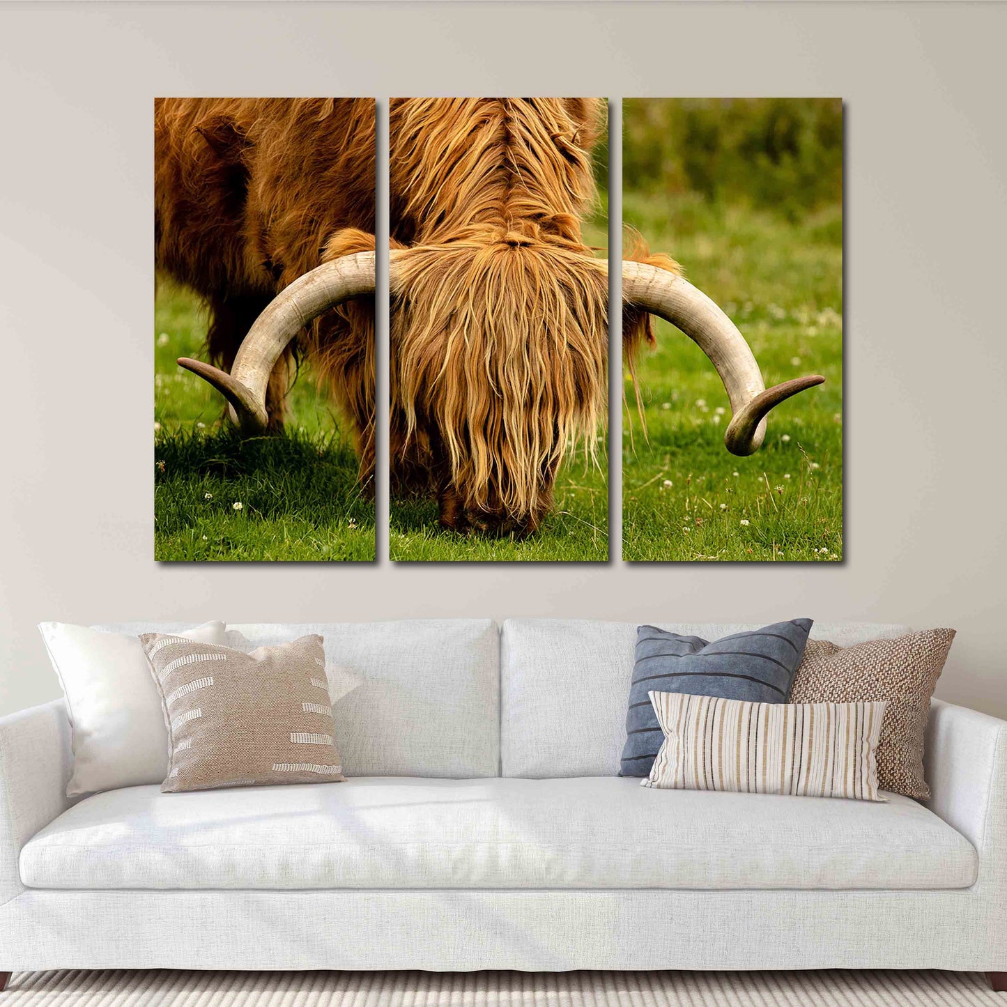 Bull Print Home Wall Decor Bedroom Animal Painting Wild Animal For Bedroom Living Room Kitchen Wall Art
