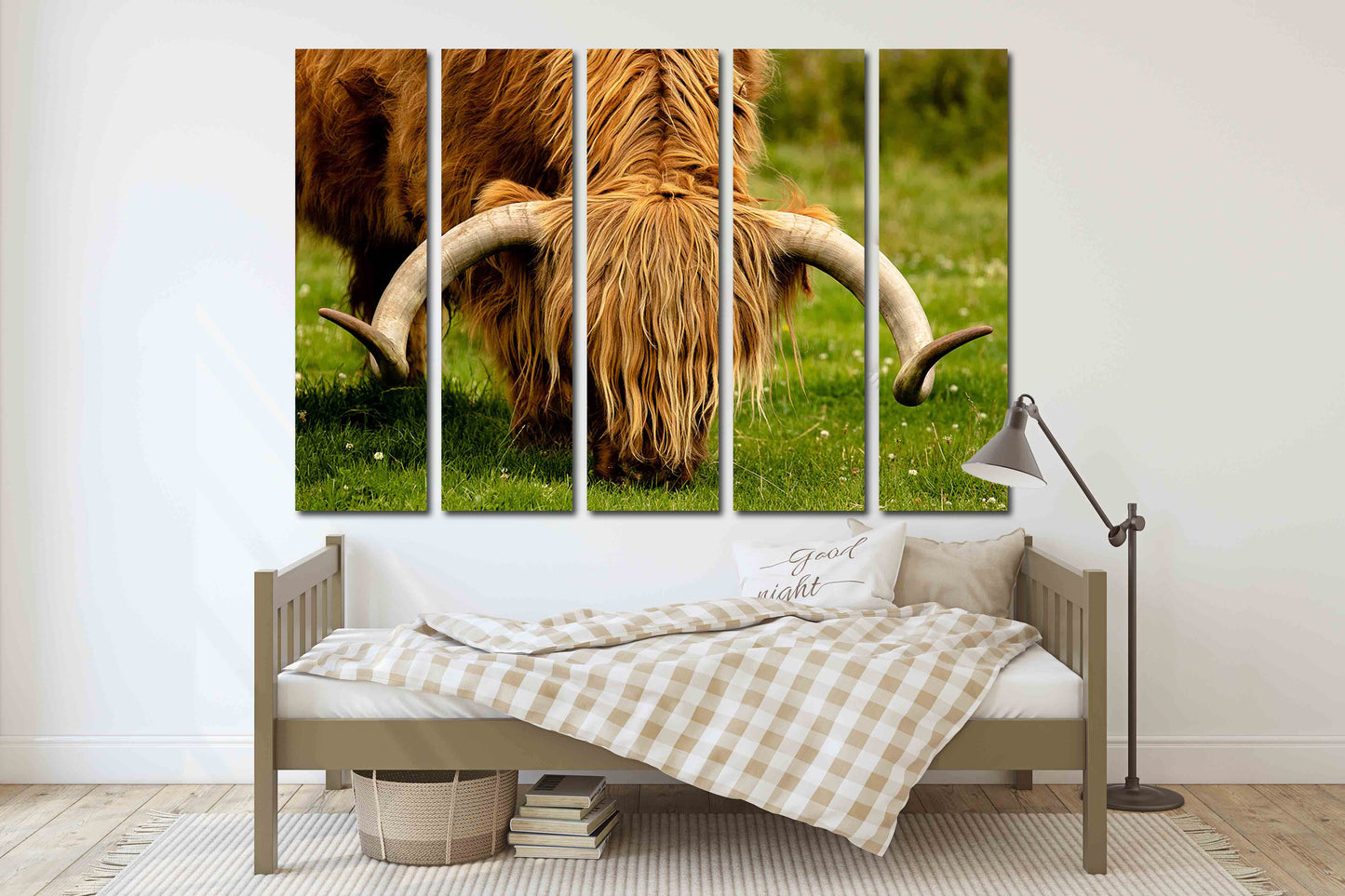 Bull Print Home Wall Decor Bedroom Animal Painting Wild Animal For Bedroom Living Room Kitchen Wall Art