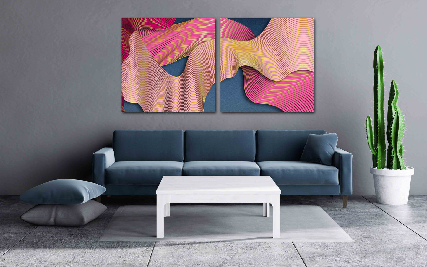 Modern abstract art Geometric patterns Wall collage kit Multi panel canvas Wall art Canvas painting Abstract wall art Home wall decor