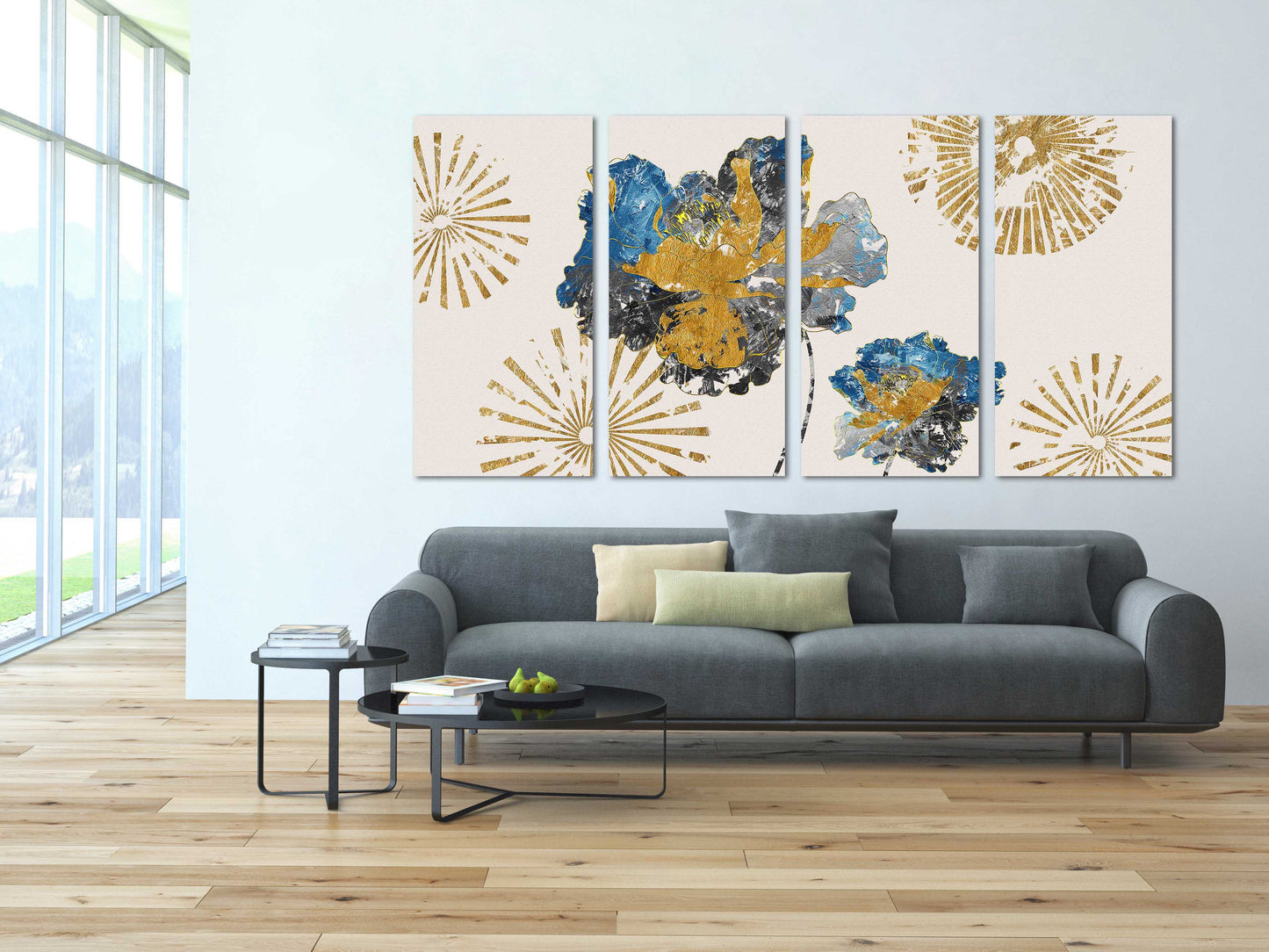 Indie room decor Modern abstract art Multi panel canvas wall art Canvas painting Abstract wall art Home wall decor 3 panel canvas