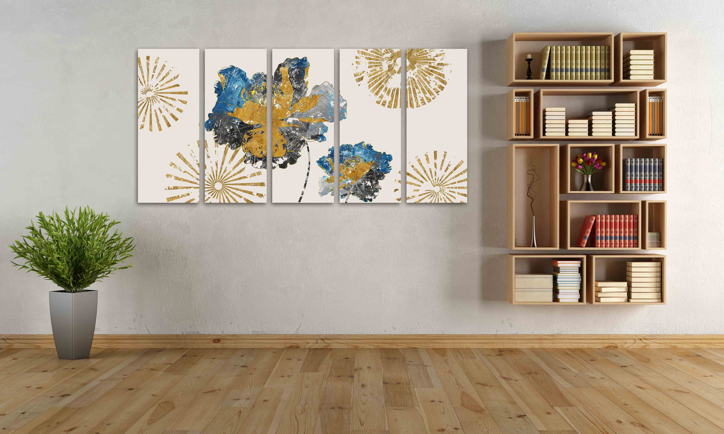 Indie room decor Modern abstract art Multi panel canvas wall art Canvas painting Abstract wall art Home wall decor 3 panel canvas