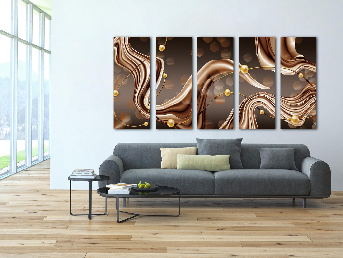 Abstract wall art Abstract painting Home wall decor Modern abstract art Multi panel canvas wall art Canvas painting