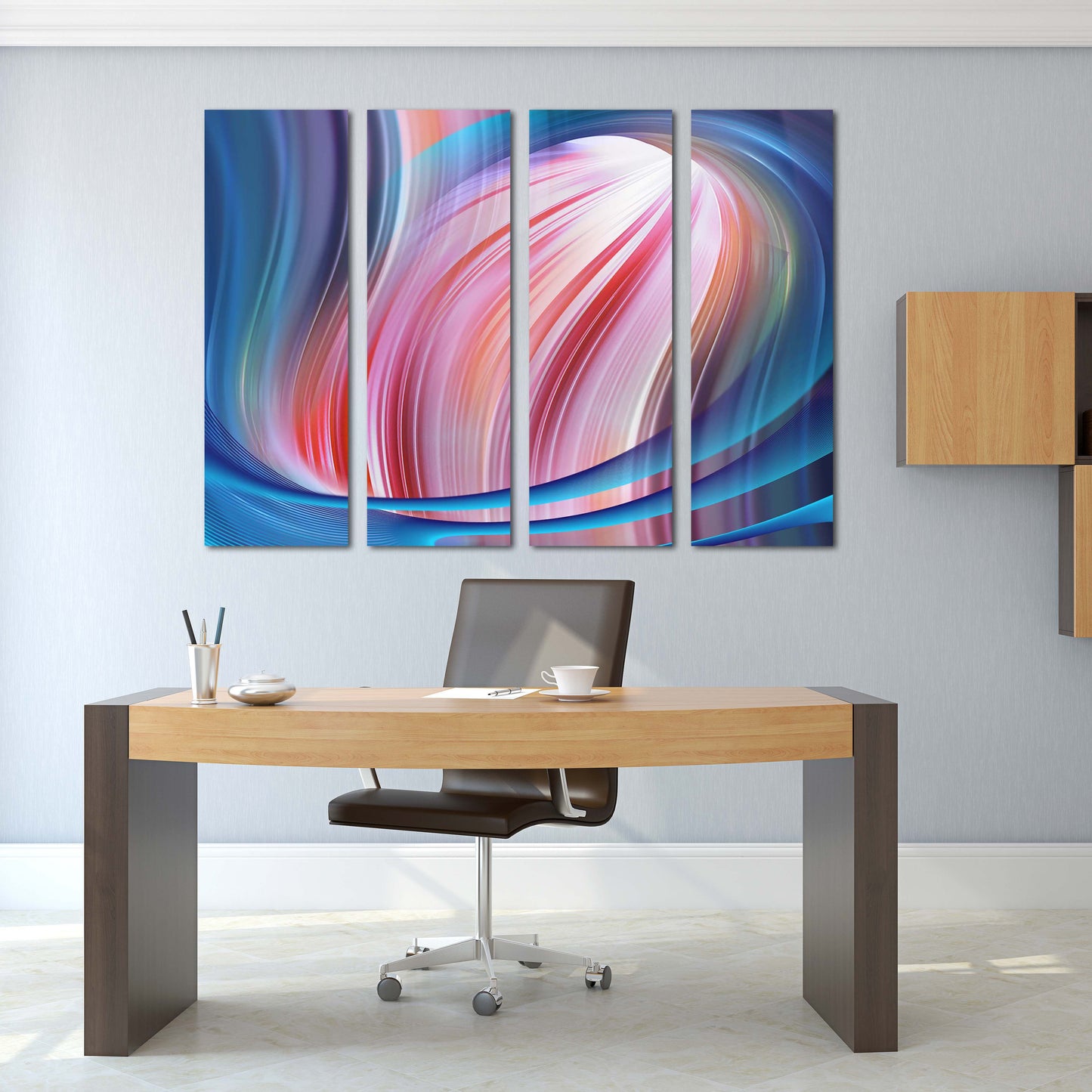 Abstract colorful painting large Abstract expressionist painting Modern abstract art Home wall decor 3 piece frame canvas