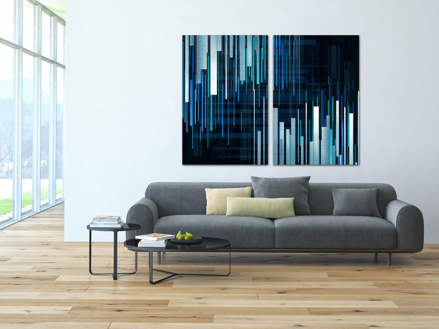 Single line drawing Modern abstract art 3 piece frame canvas Multi panel canvas Wall art Canvas painting Abstract wall art Home wall decor