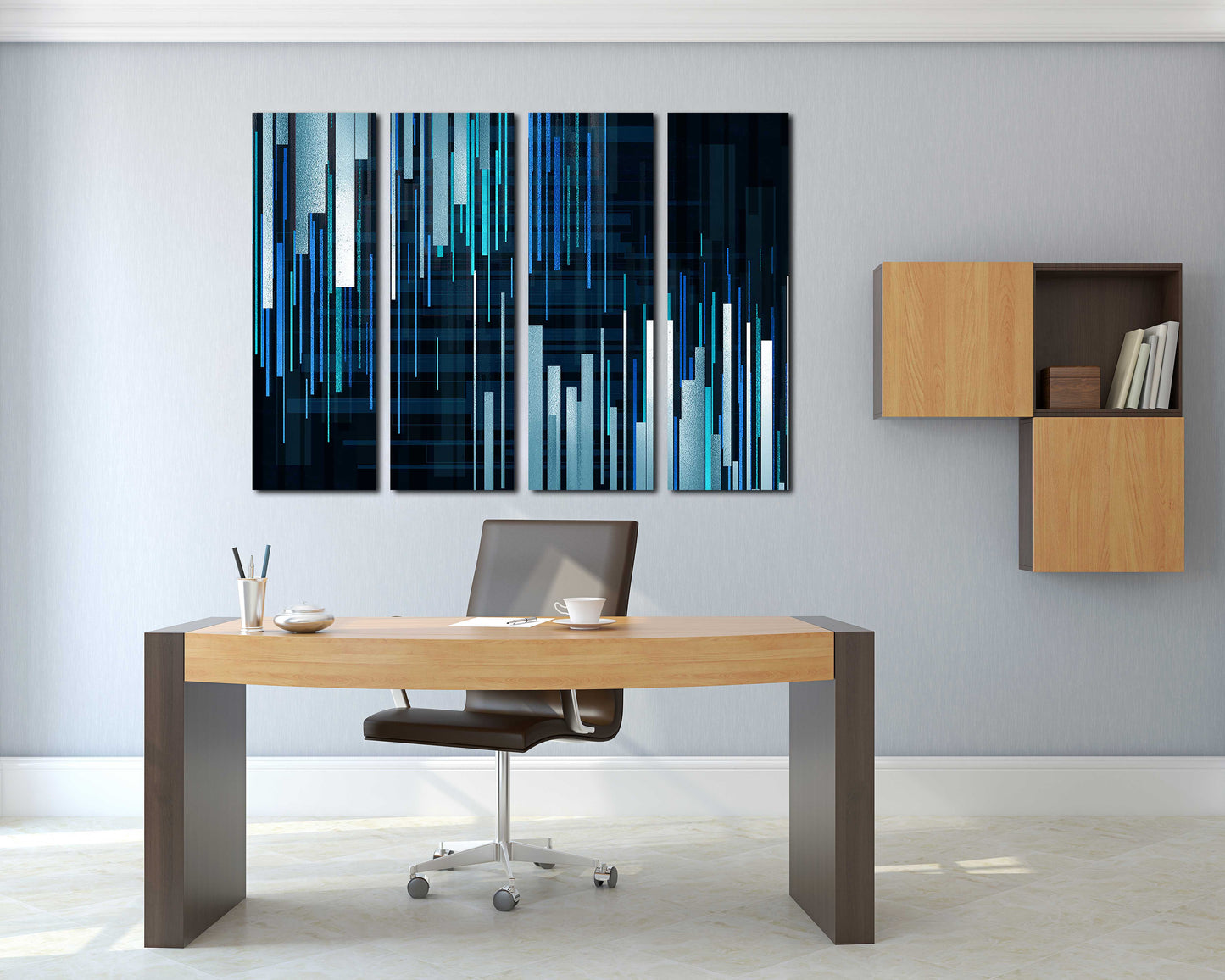 Single line drawing Modern abstract art 3 piece frame canvas Multi panel canvas Wall art Canvas painting Abstract wall art Home wall decor