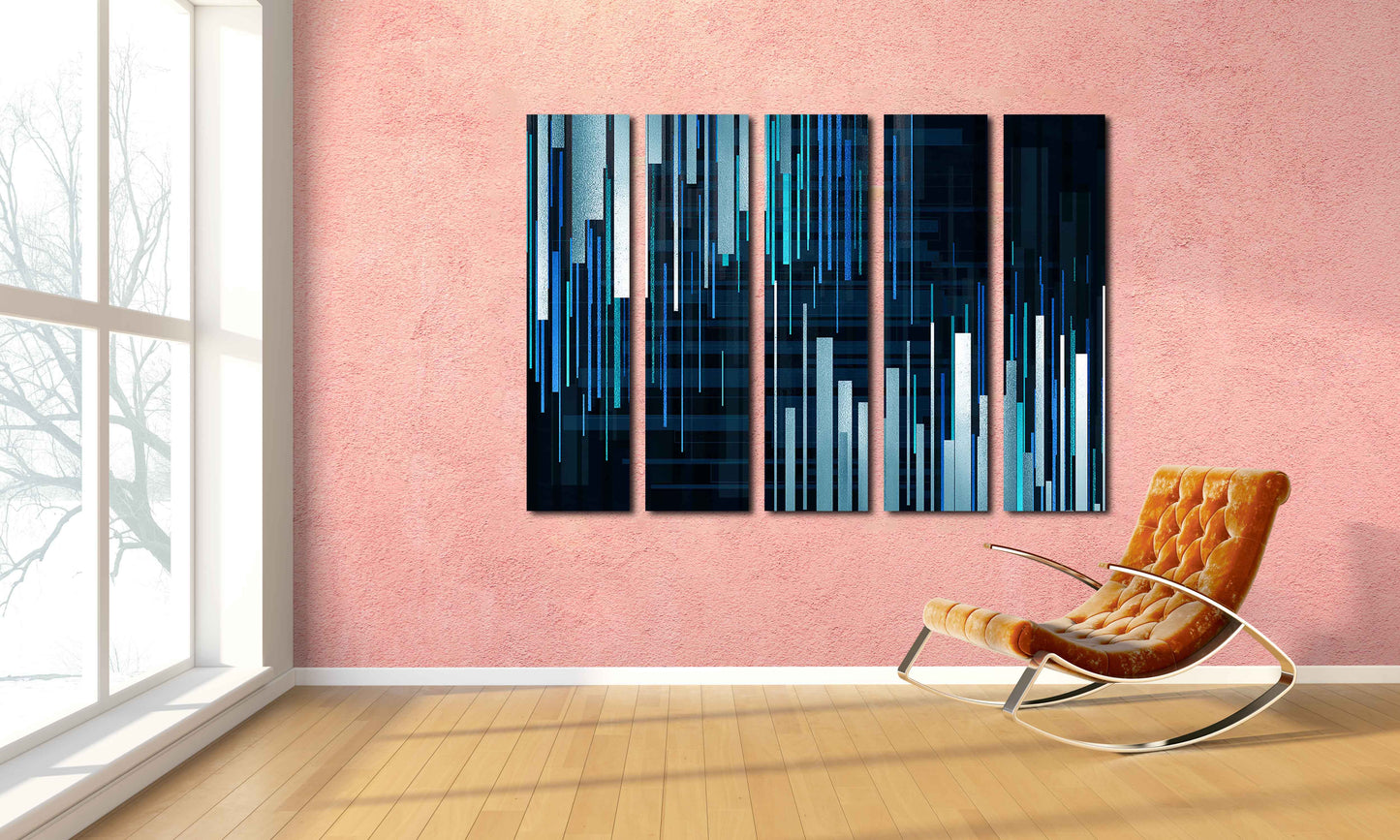 Single line drawing Modern abstract art 3 piece frame canvas Multi panel canvas Wall art Canvas painting Abstract wall art Home wall decor