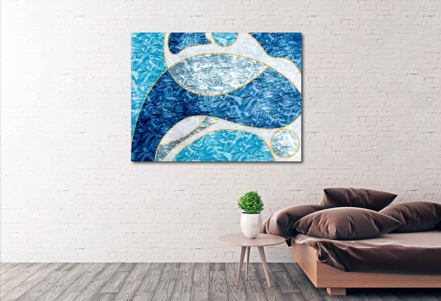 Abstract colorful painting large Modern abstract art Expressionist painting Abstract wall art 3 piece frame canvas Home wall decor