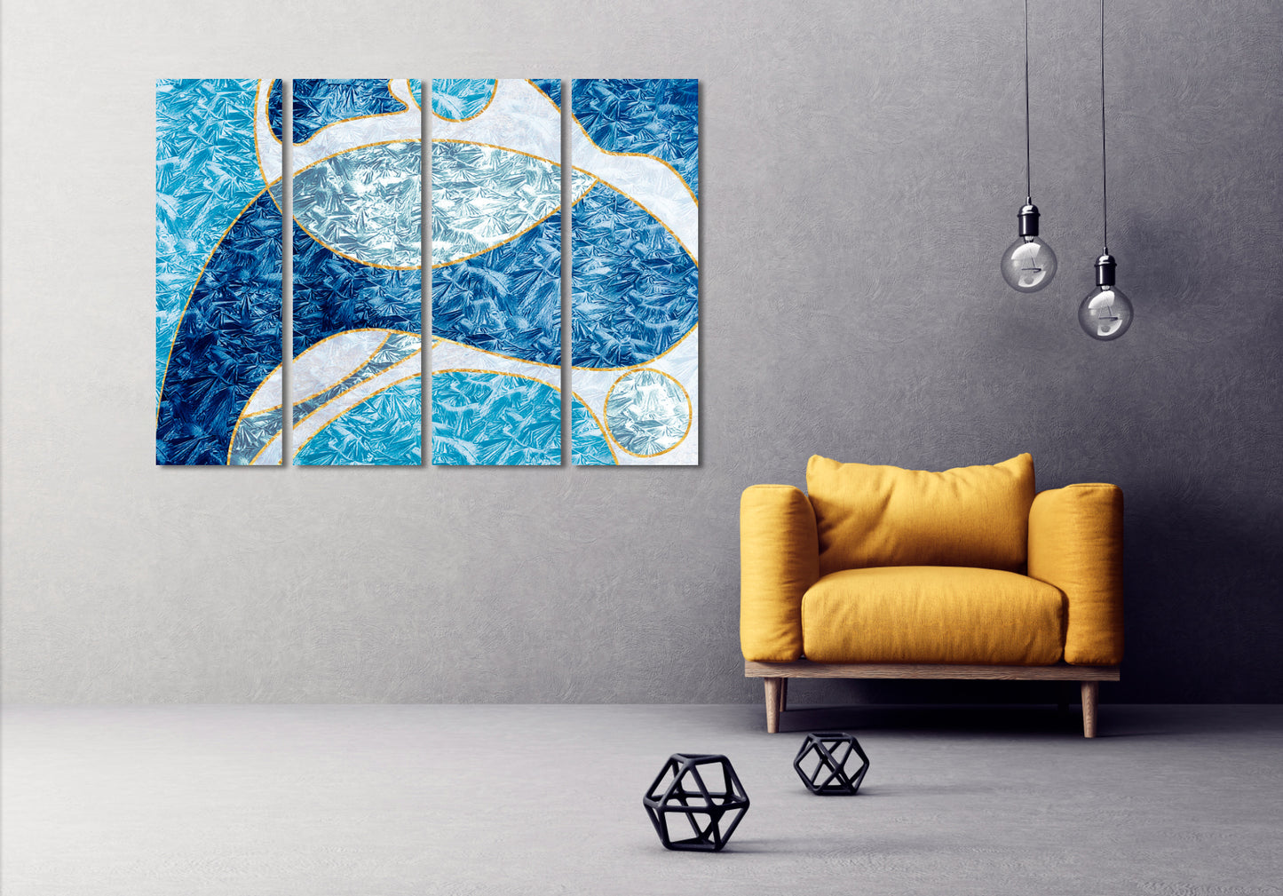 Abstract colorful painting large Modern abstract art Expressionist painting Abstract wall art 3 piece frame canvas Home wall decor