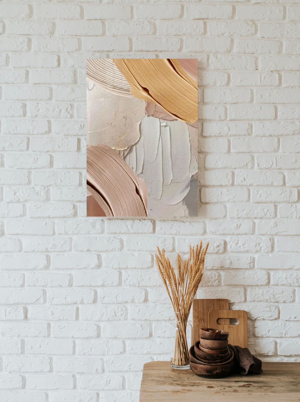 Großes Ölgemälde, abstrakter Leinwanddruck im Floater-Rahmen, modernes 3D-Kunstwerk, druckbare Wandkunst fürs Wohnzimmer, zeitgenössisches Kunstwerk