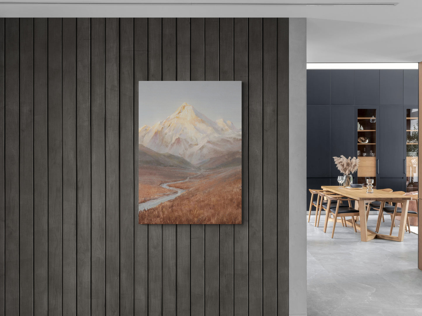Rocky mountain wall art, landscape canvas print, scenery wall art, framed nature artwork, neutral wall art, snowy mountains wall art, gift for him