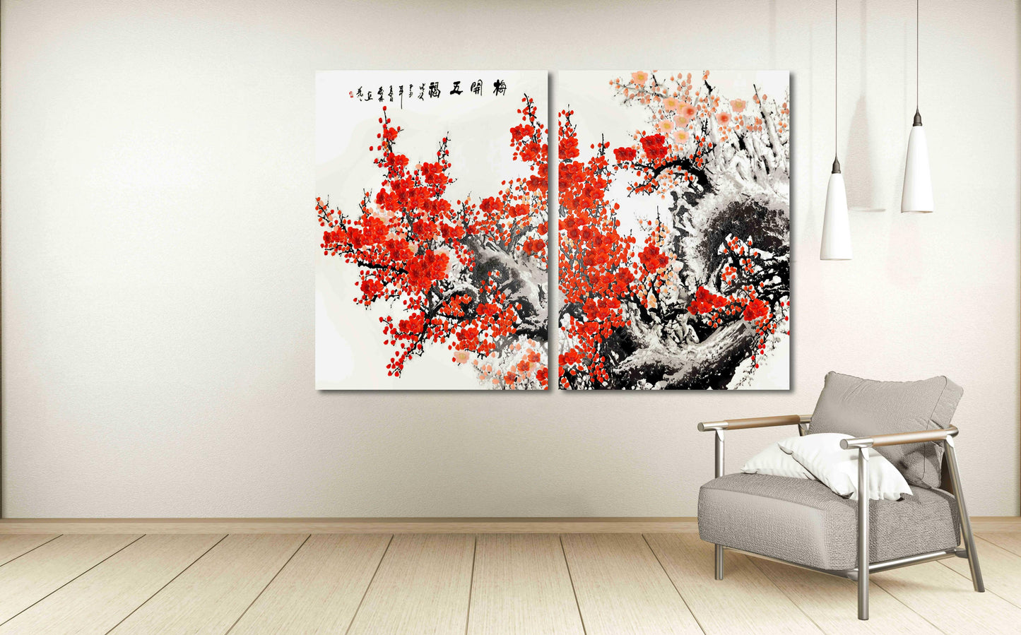 Sakura bonsai tree Sakura blossoms Floral wall art japanese wall art canvas japanese prints wall art asian wall art huge wall art