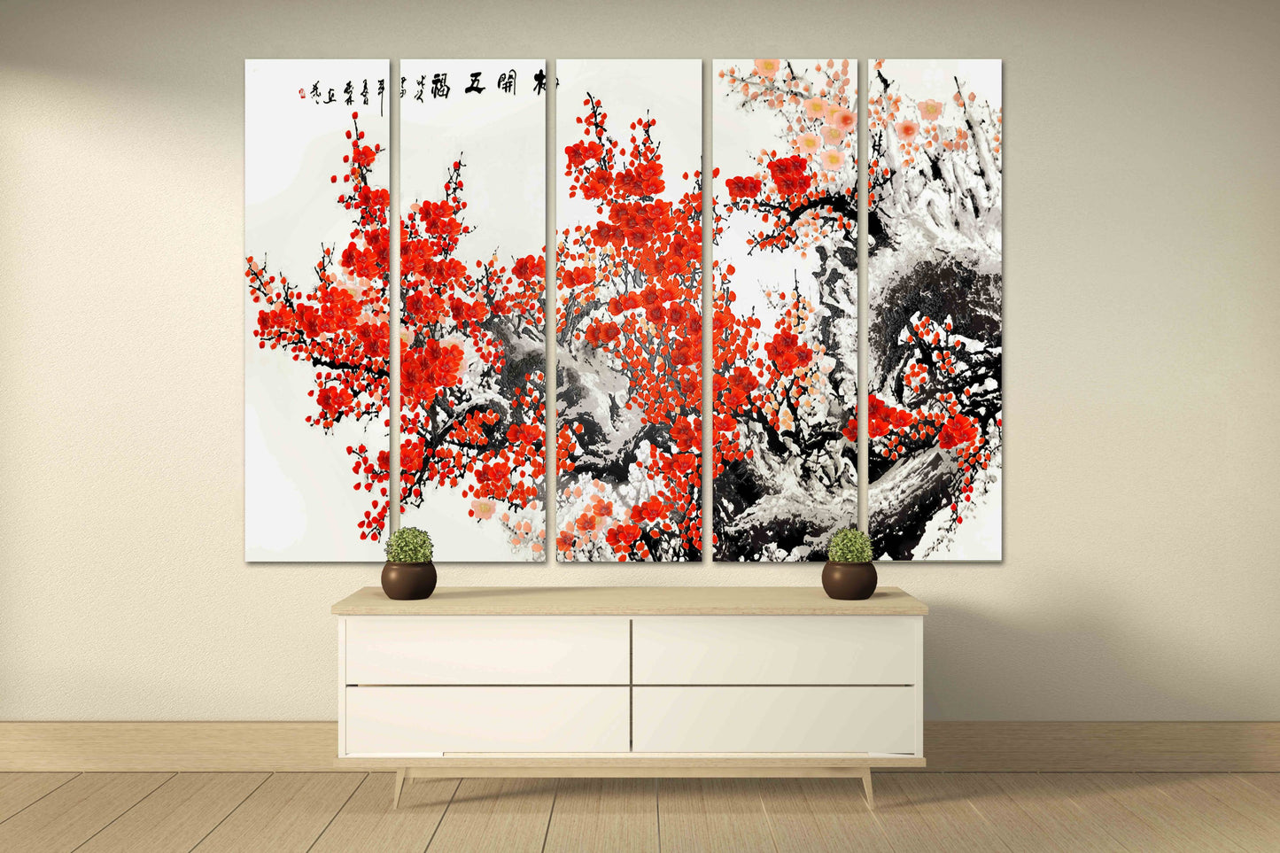 Sakura bonsai tree Sakura blossoms Floral wall art japanese wall art canvas japanese prints wall art asian wall art huge wall art