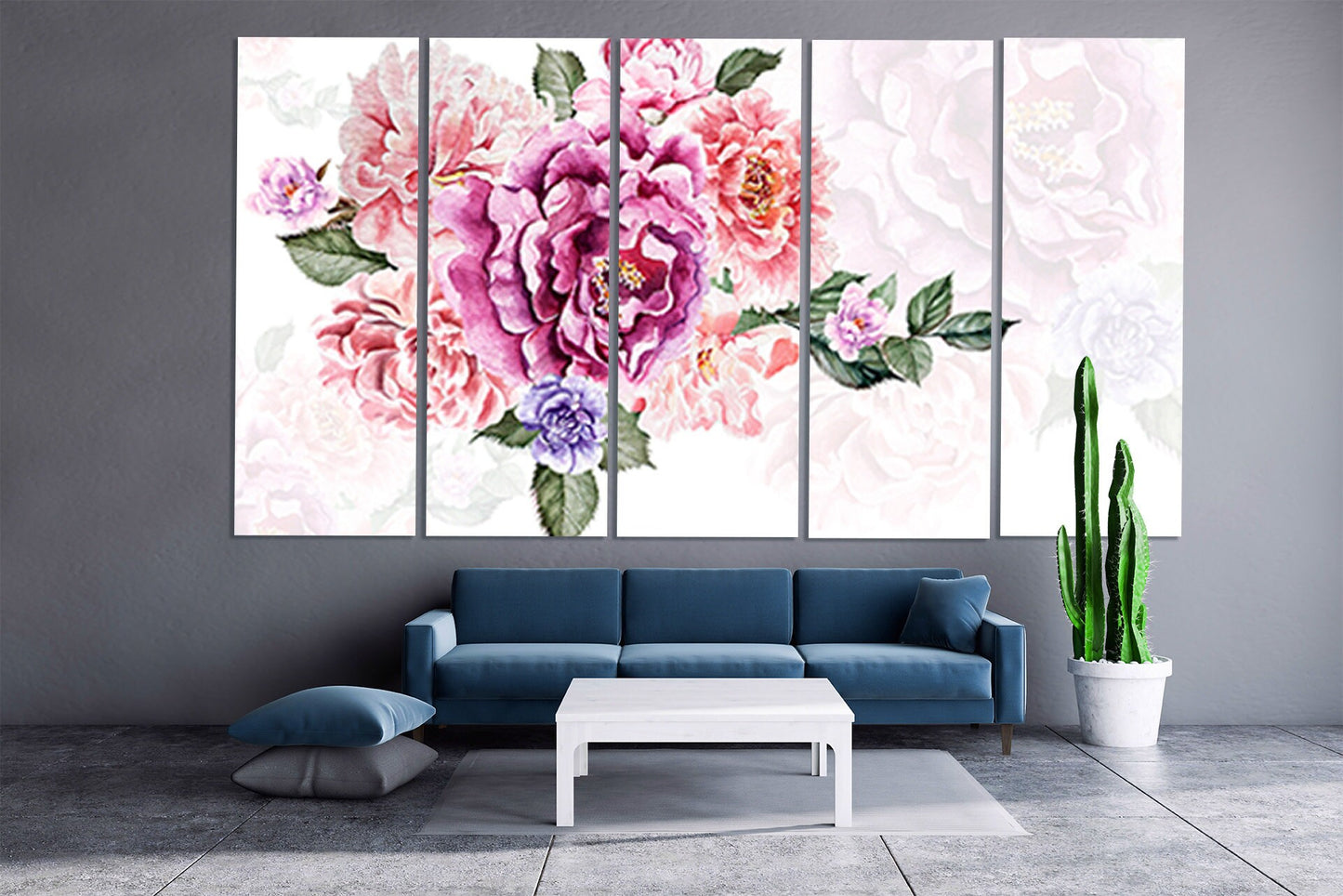 Wall art boho flowers, Botanical paintings, Flowers wall art paintings on canvas, bouquet of flowers wall art, boho flowers print