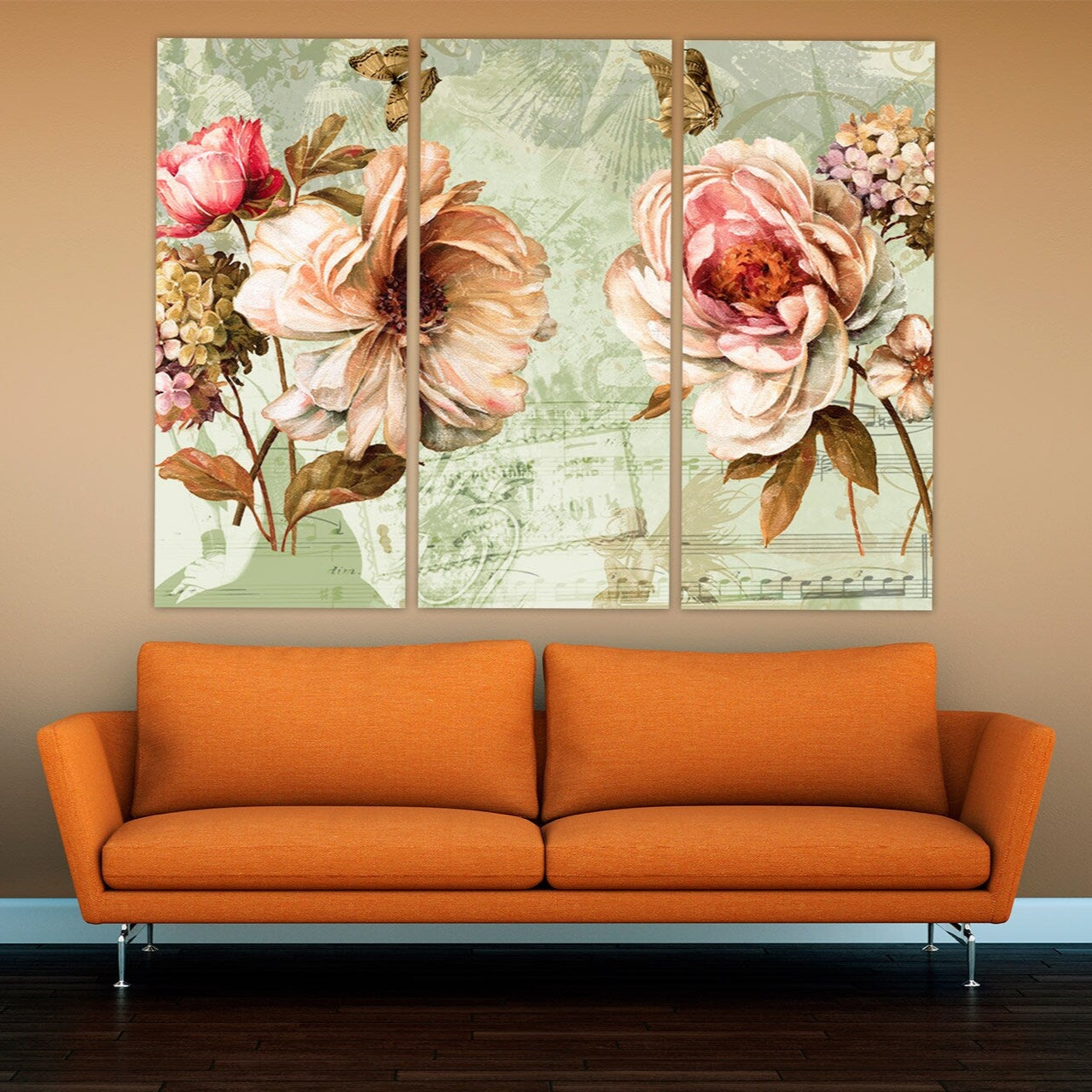 Wall art boho flowers, Botanical paintings, Flowers wall art paintings on canvas, bouquet of flowers wall art, boho flowers print