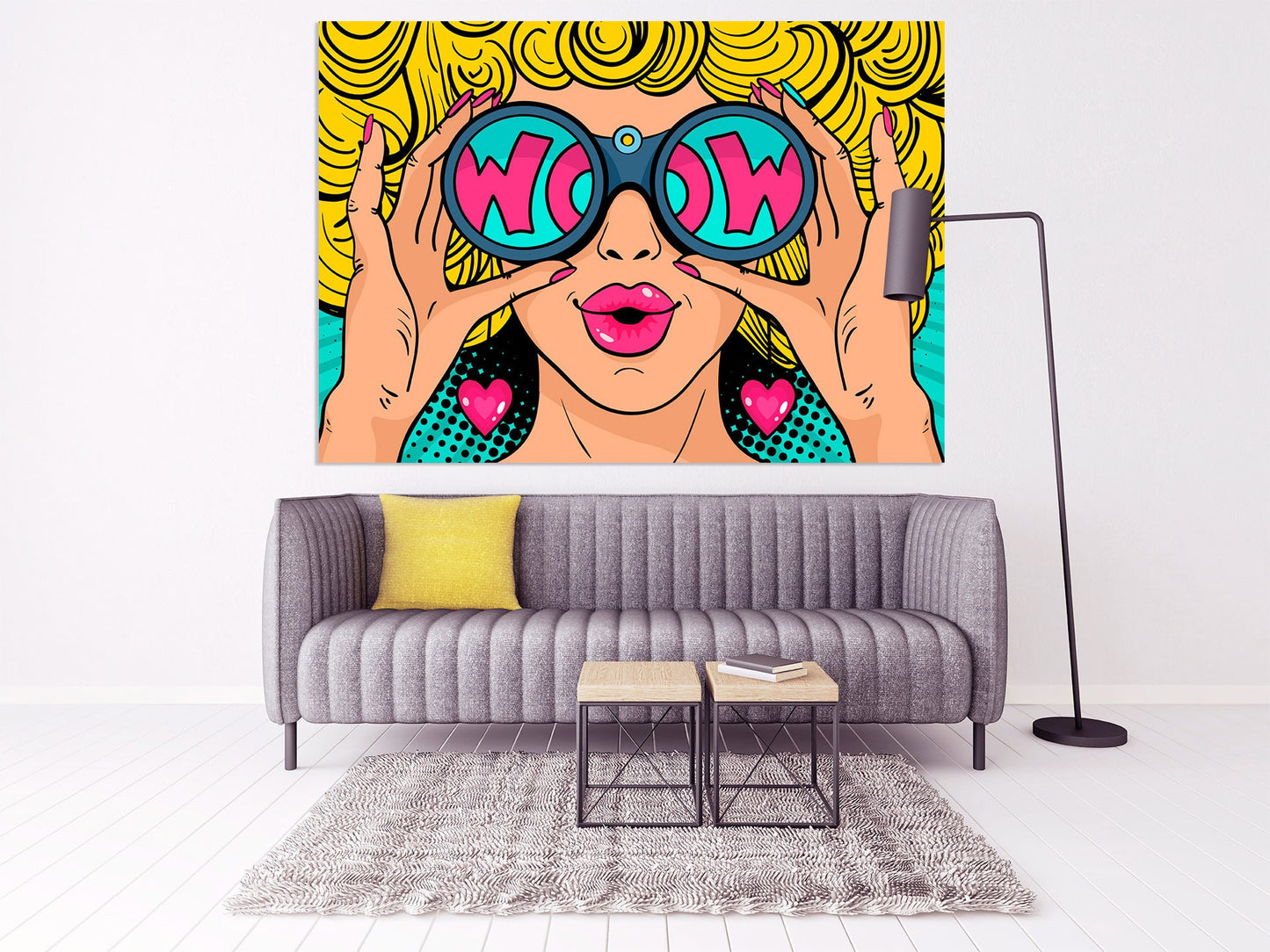 Gemälde Frauengesichter Wandkunst Gemälde auf Leinwand, Wohnwanddekor, Leinwandgemälde, helle Wandkunst, Wandbehang Dekor
