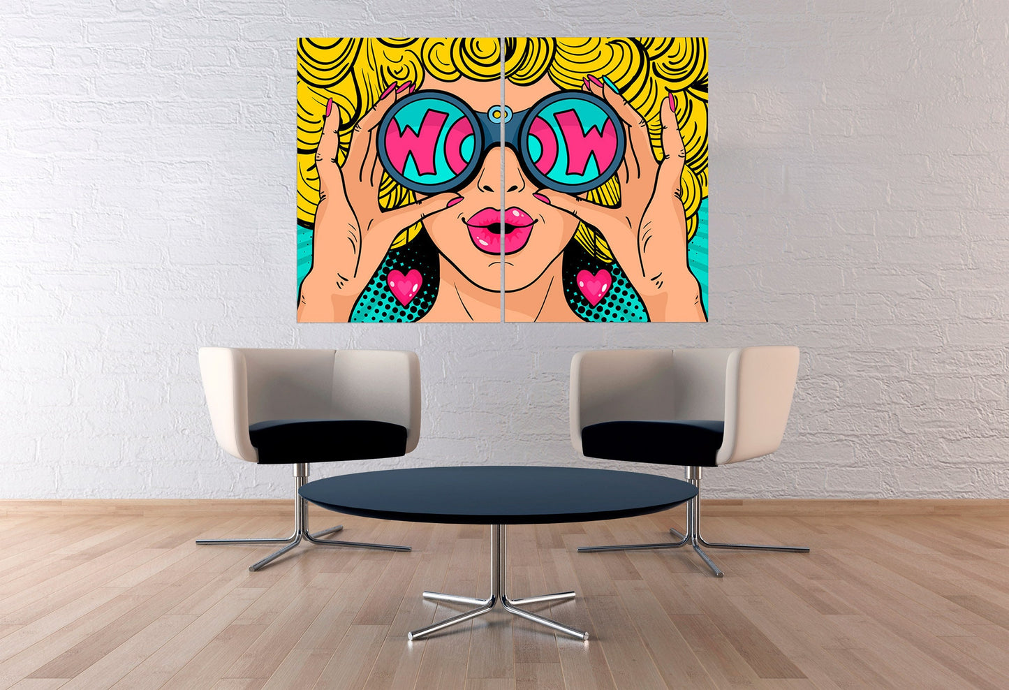 Gemälde Frauengesichter Wandkunst Gemälde auf Leinwand, Wohnwanddekor, Leinwandgemälde, helle Wandkunst, Wandbehang Dekor