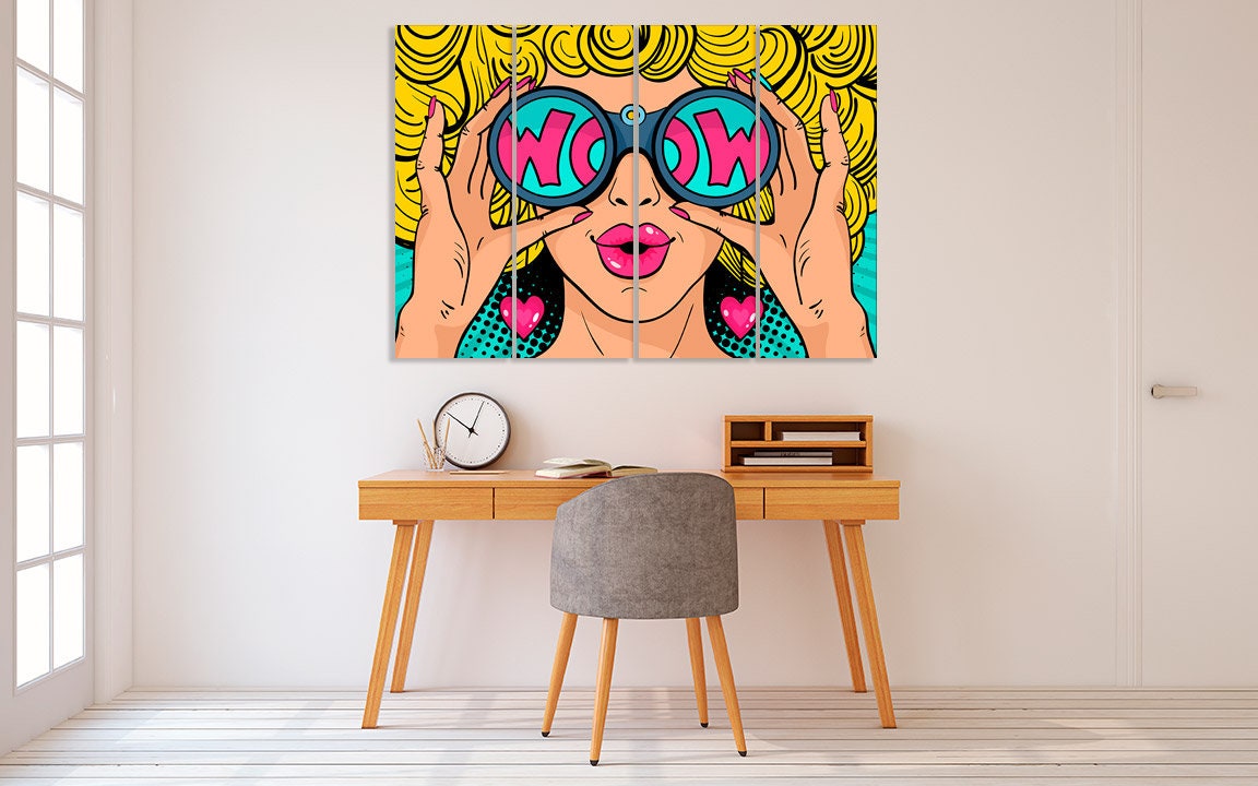 Gemälde Frauengesichter Wandkunst Gemälde auf Leinwand, Wohnwanddekor, Leinwandgemälde, helle Wandkunst, Wandbehang Dekor