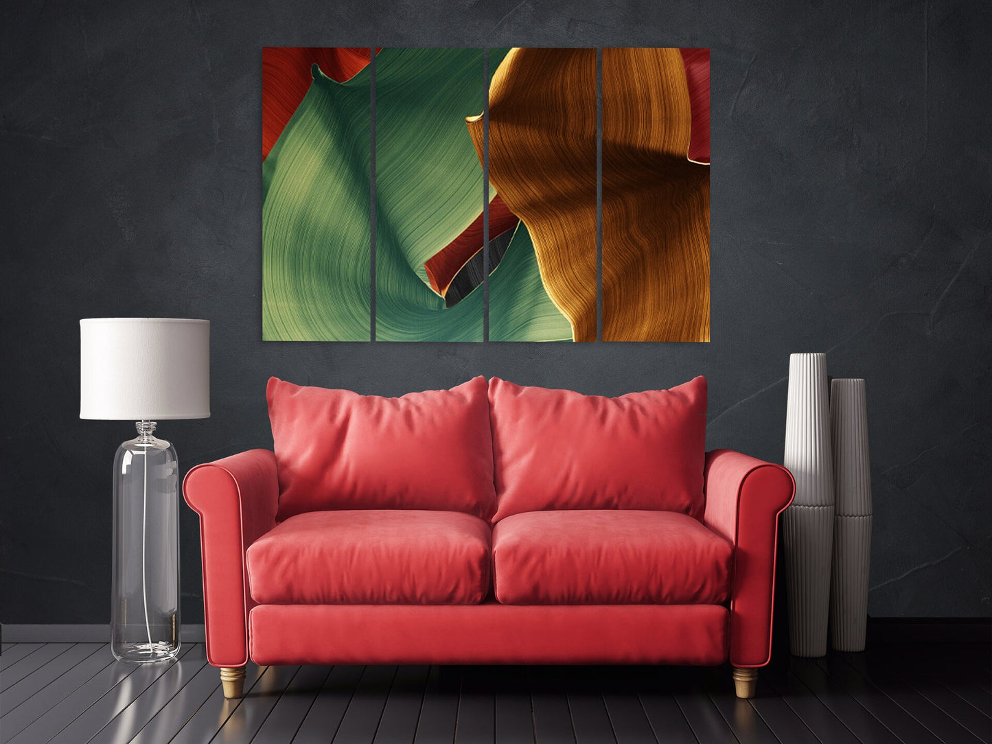 Zeitgenössische Kunst Abstrakt Mehrteilig Extra große Leinwand Wandkunst Wohndekor Geschenk Abstrakte Malerei