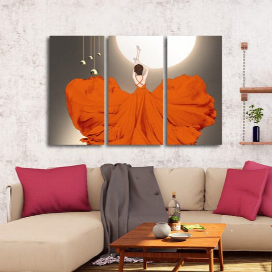 Beautiful woman extra large wall art canvas painting, vogue trendy wall art pop art canvas bedroom wall decor