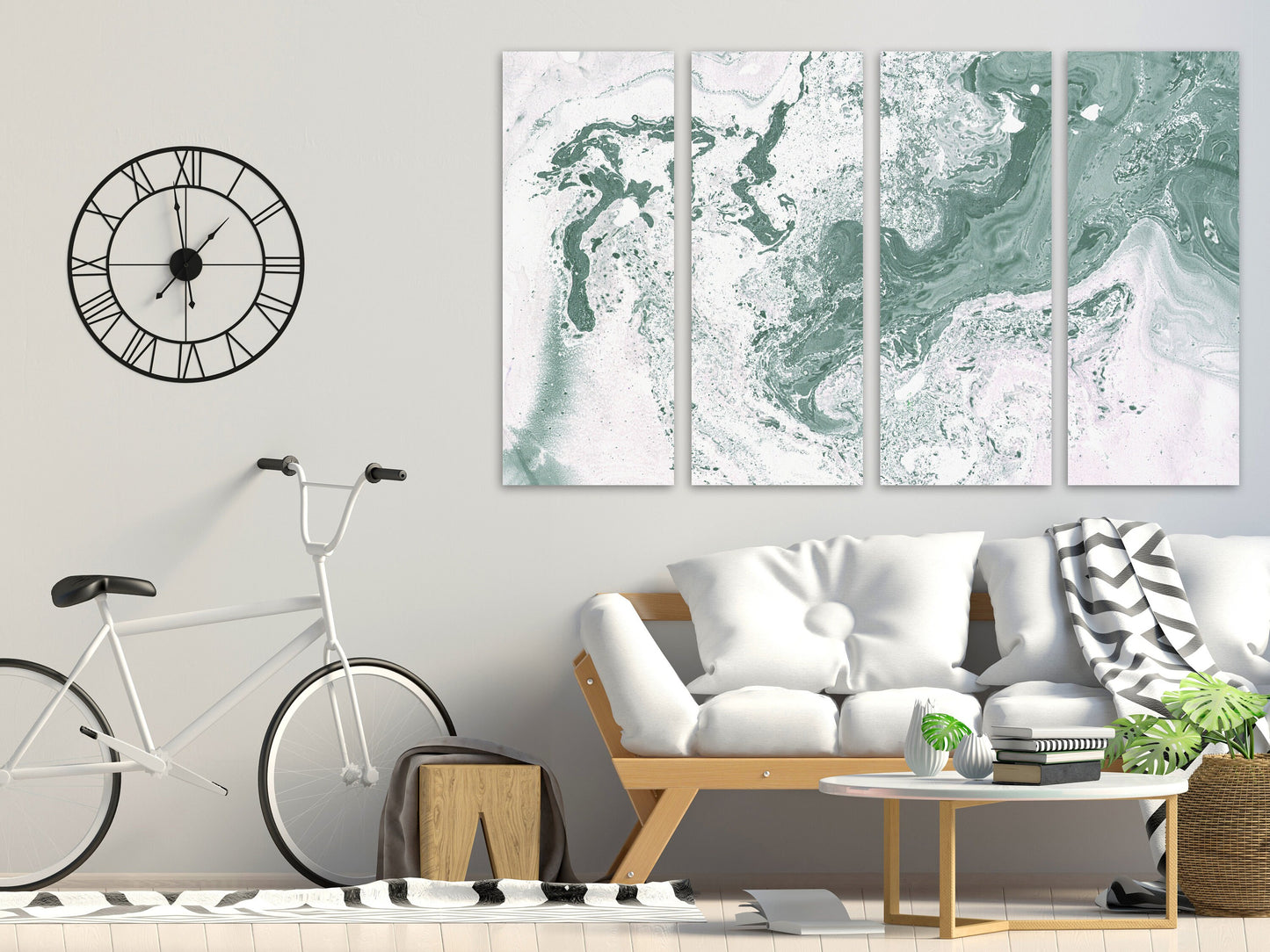 Abstrakte Leinwandkunst, Marmor-Wanddekor-Leinwand, abstrakte Gemälde, mehrteilige Wandkunst, Marmor-Leinwand