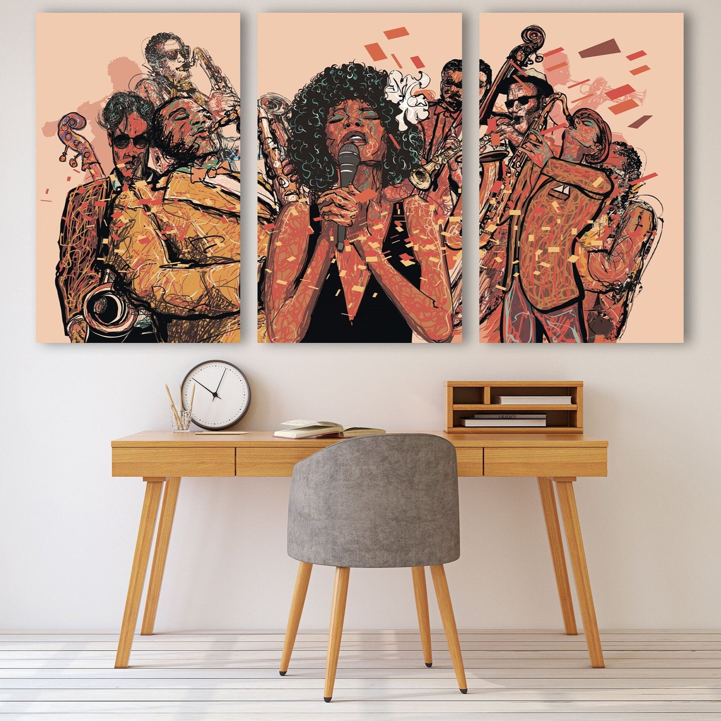 Woman singer print music wall art jazz wall decor canvas painting music wall art canvas wall art painting of music jazz art decorative Gift