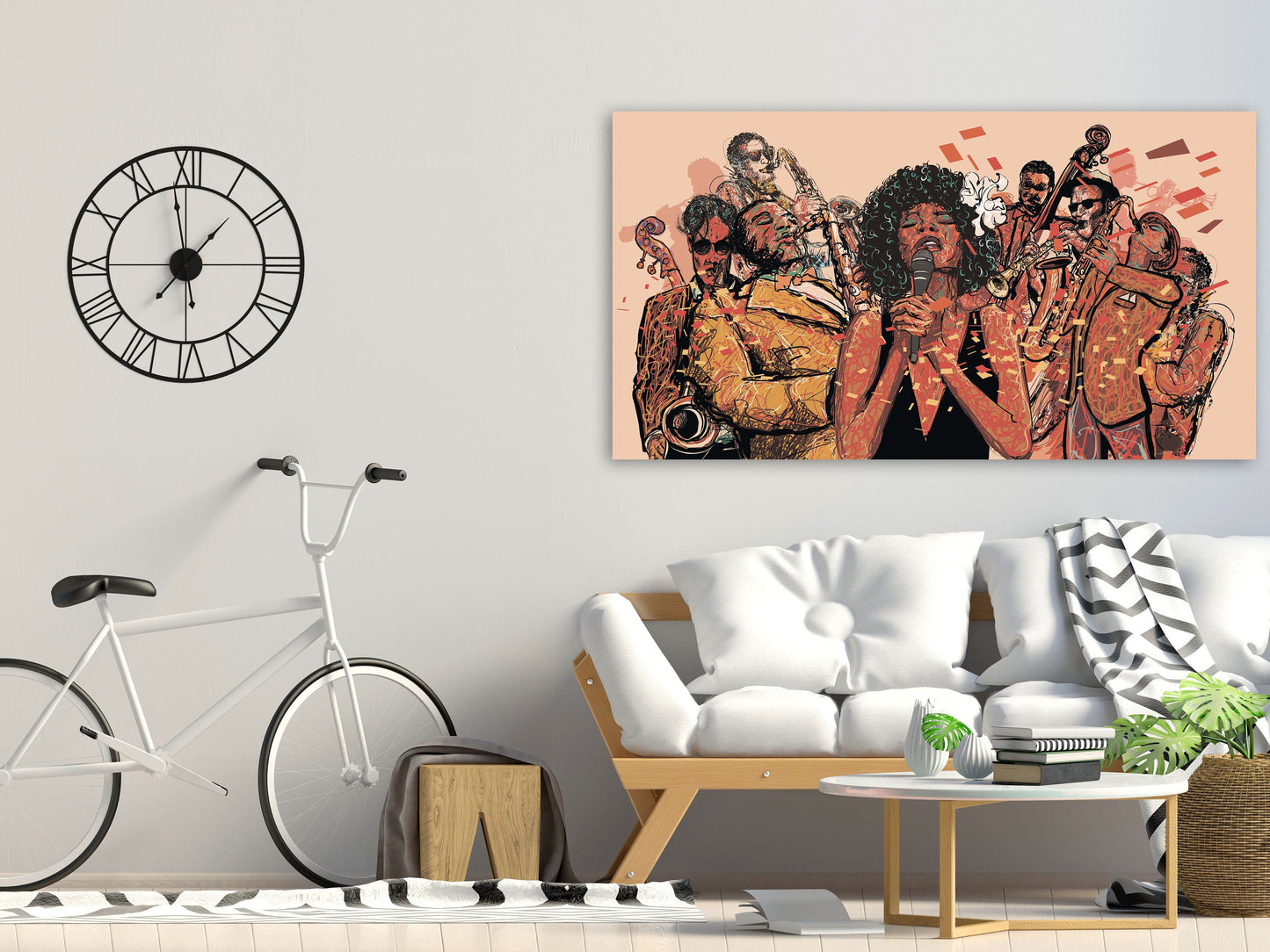 Woman singer print music wall art jazz wall decor canvas painting music wall art canvas wall art painting of music jazz art decorative Gift