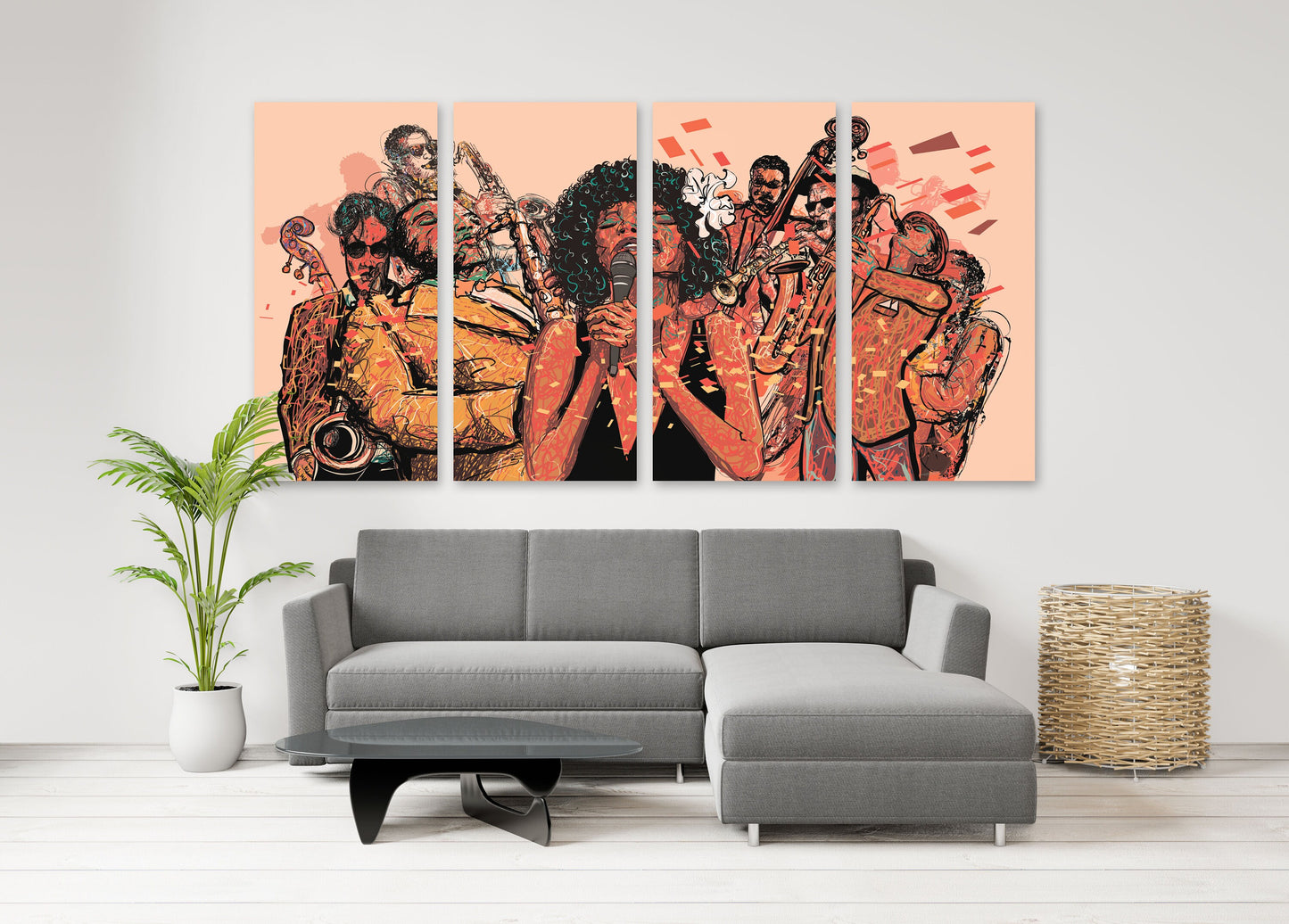 Woman singer print music wall art jazz wall decor canvas painting music wall art canvas wall art painting of music jazz art decorative Gift