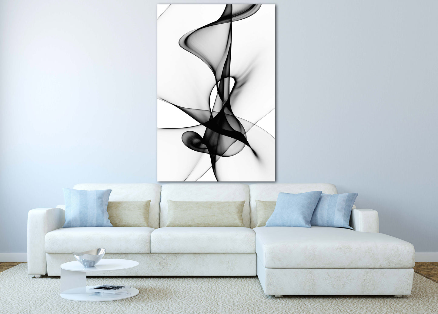 Black and white art Multi panel canvas Multi panel wall art dining room wall decor Abstract wall art Abstract painting Extra large wall art