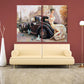 Retro aristocratic lady wall art Aesthetic room decor vintage oil painting on canvas Retro car wall art