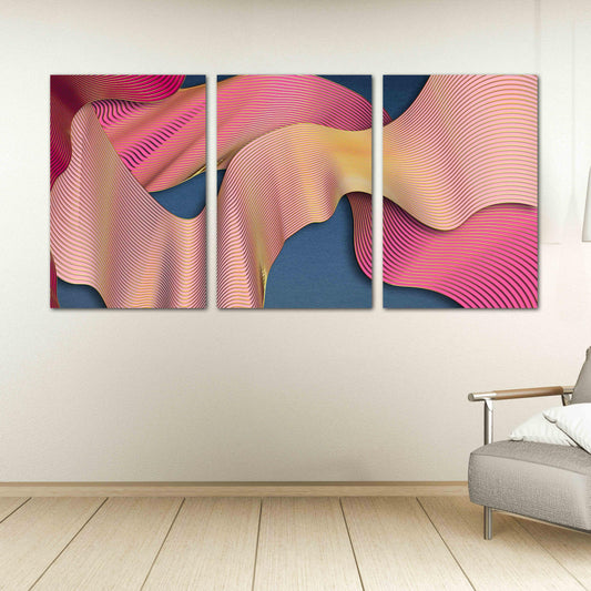 Modern abstract art Geometric patterns Wall collage kit Multi panel canvas Wall art Canvas painting Abstract wall art Home wall decor