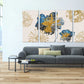 Indie room decor Modern abstract art Multi panel canvas wall art Canvas painting Abstract wall art Home wall decor 3 panel canvas