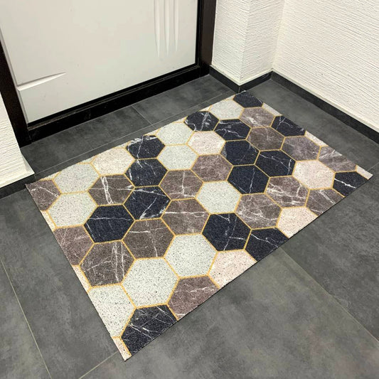 Teppich, Eingangsmatte auf Gummibasis „Marmor“