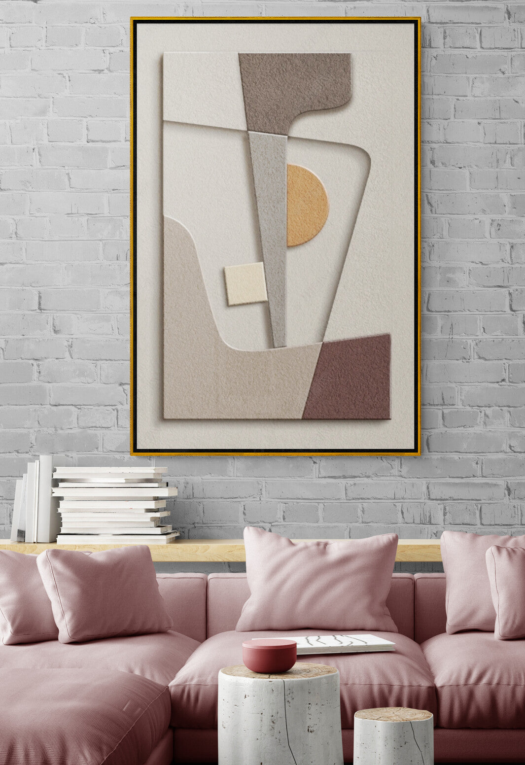 Abstract wall art, floater frame canvas print, geometrical artwork, large modern printable wall art, aluminum frame wall art for living room