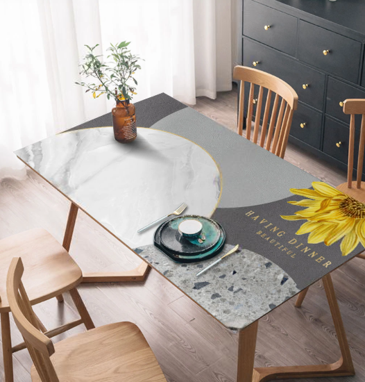 Tischdecke für Esstisch, Tischschutz „Circles“