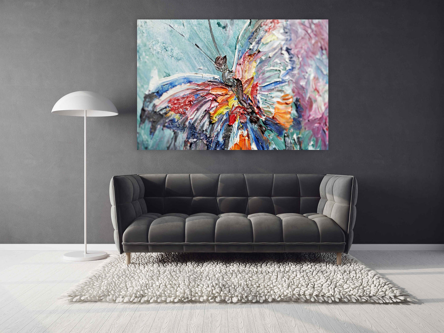 Butterfly wall art paintings on canvas, home wall decor, large canvas art, printable wall art, abstract print, Modern wall art