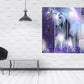 Unicorn wall art canvas paintings on canvas, nursery art print, fantasy art print, nursery wall decor, home wall decor, canvas painting,