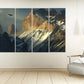 Mountains wall art paintings on canvas, wall pictures mountains, nature wall art, home wall decor, mountain art print, landscape painting