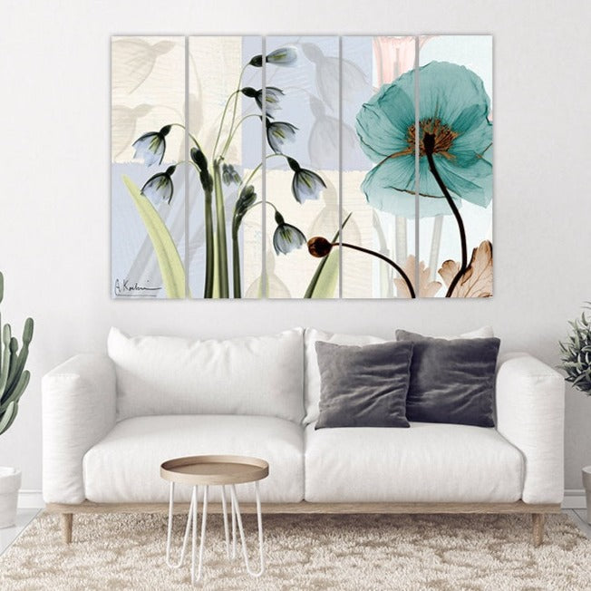 Wall art boho flowers Flowers wall art paintings on canvas home wall decor canvas painting farmhouse wall decor flower wall decor