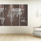 World map wall art paintings on canvas, home wall decor, multi panel wall art, world map wall decal, world map canvas