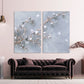 Sakura wall art deco, flower wall art, boho wall art, asian wall art, extra large wall art, floral canvas wall art, boho room decor