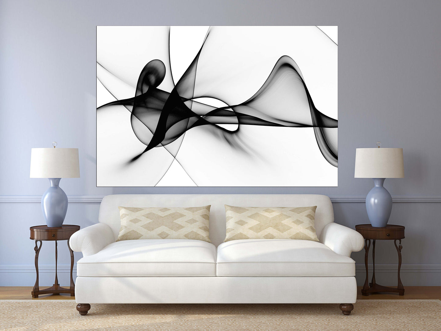 Black and white art Multi panel canvas Multi panel wall art dining room wall decor Abstract wall art Abstract painting Extra large wall art