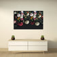 Peony wall art Flowers wall art paintings on canvas, home wall decor, canvas painting 3 piece wall art  5 panel canvas  flowers canvas