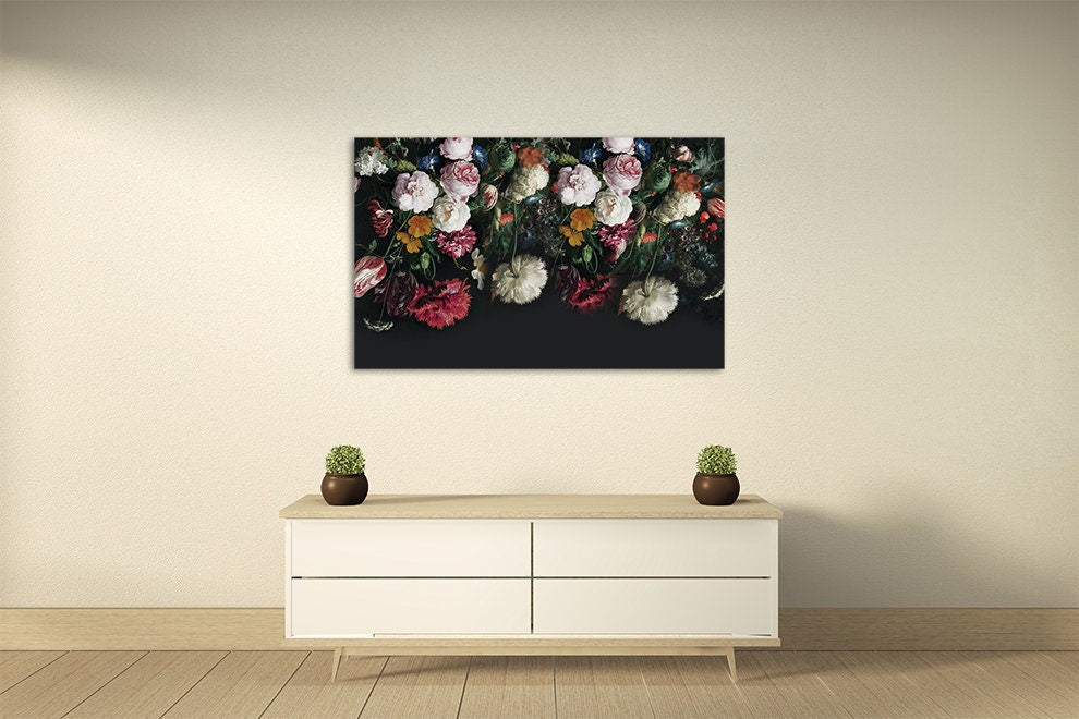 Peony wall art Flowers wall art paintings on canvas, home wall decor, canvas painting 3 piece wall art  5 panel canvas  flowers canvas