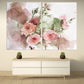 Wall art boho flowers, Botanical paintings, Flowers wall art paintings on canvas,  bouquet of flowers wall art, boho flowers print