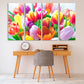 Bouquet of tulips Flowers wall art paintings on canvas home wall decor canvas painting wall hanging decor wall art for bedroom