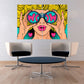 Paintings women faces wall art paintings on canvas, home wall decor, canvas painting, bright wall art, wall hanging decor